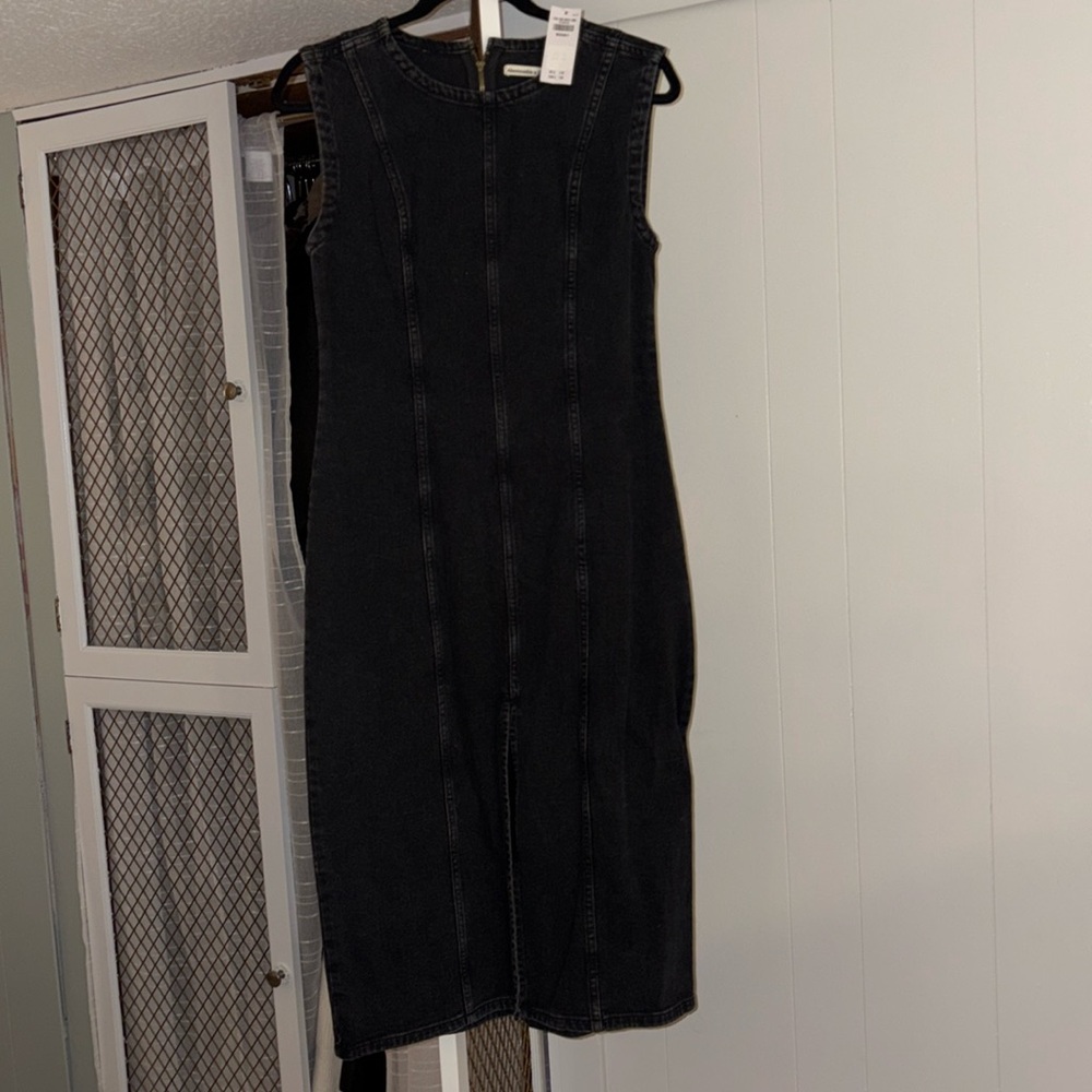 Abercrombie denim black dress